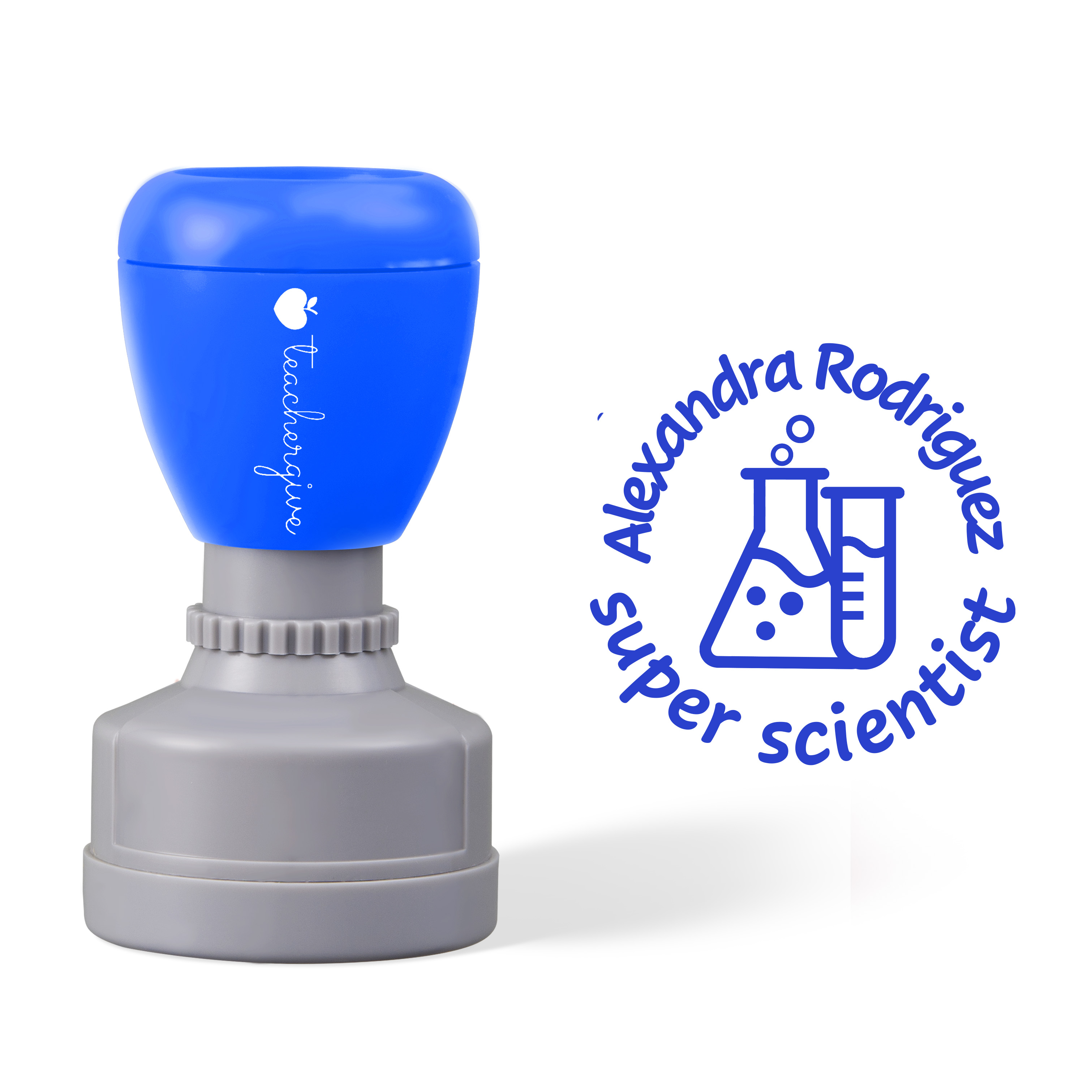 Personalized Super Scientist Stamp