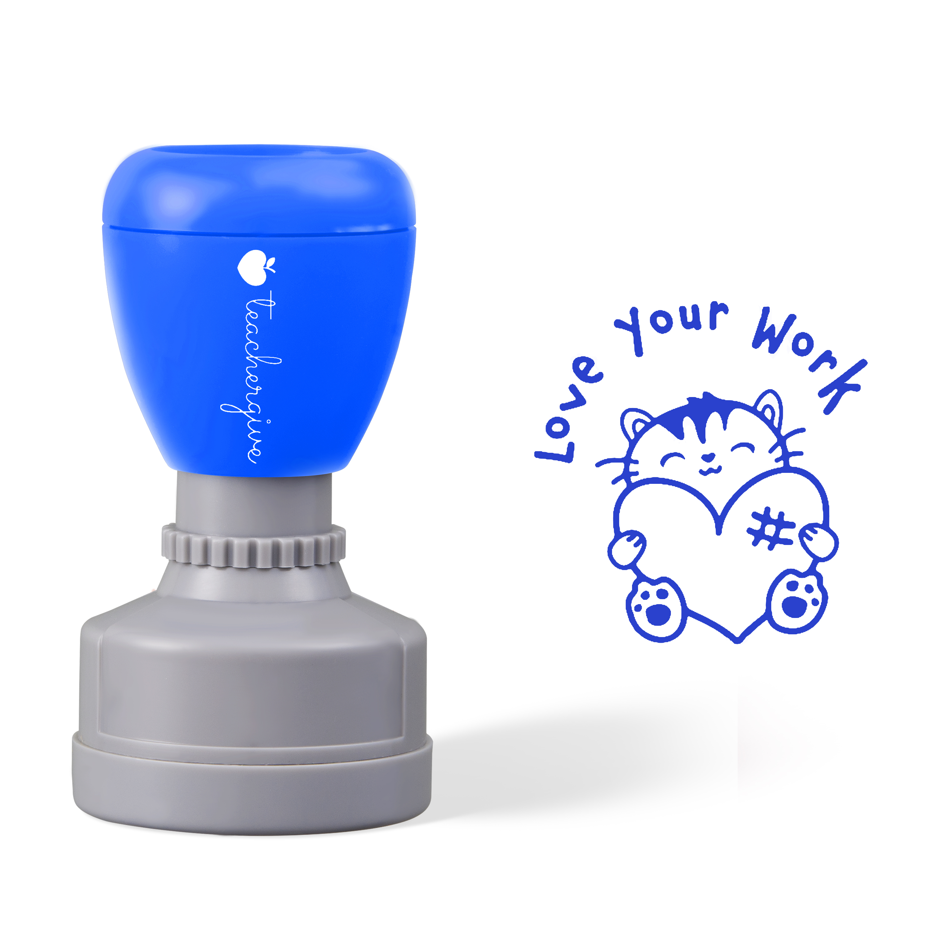 Love Your Work Cat Teacher Stamp