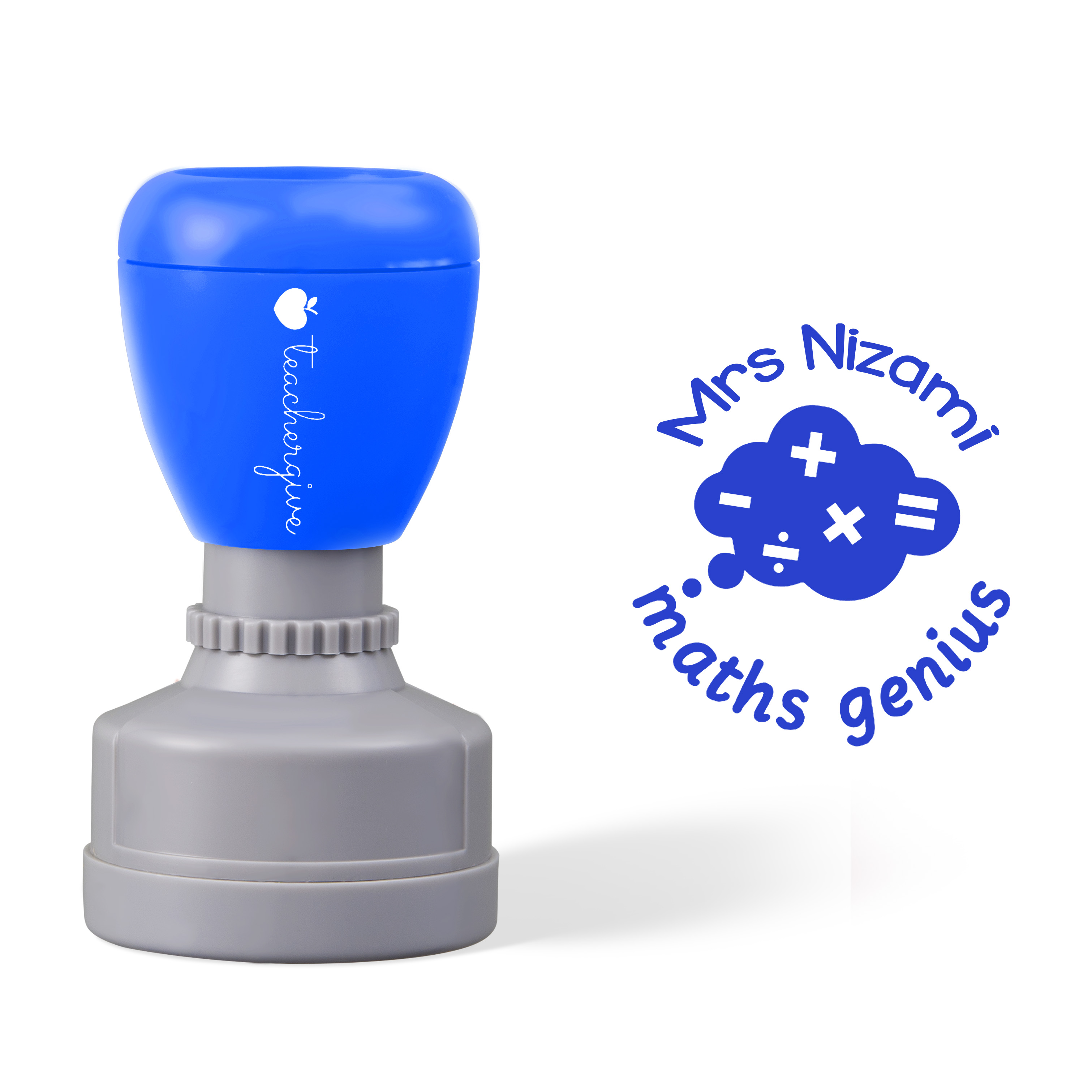 Personalized Maths Genius Stamp