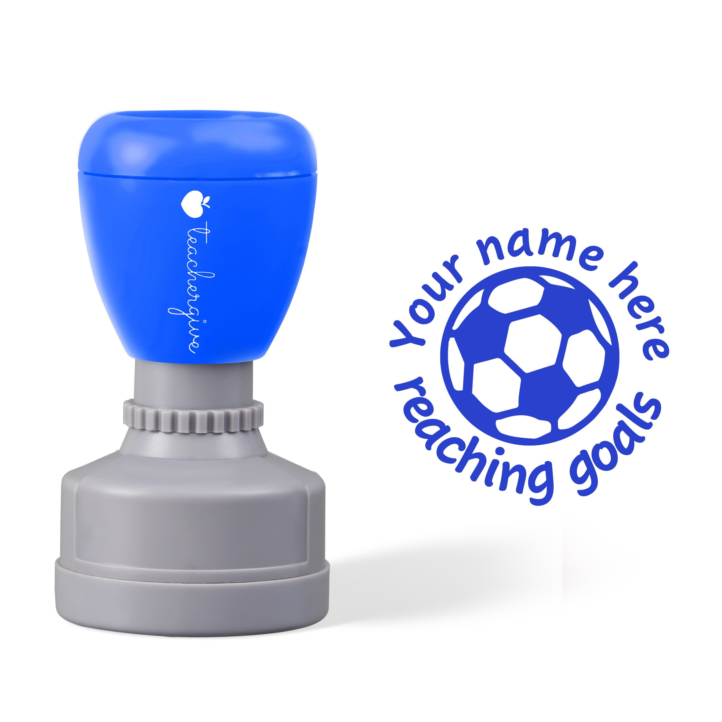 Personalized Goals Football Stamp