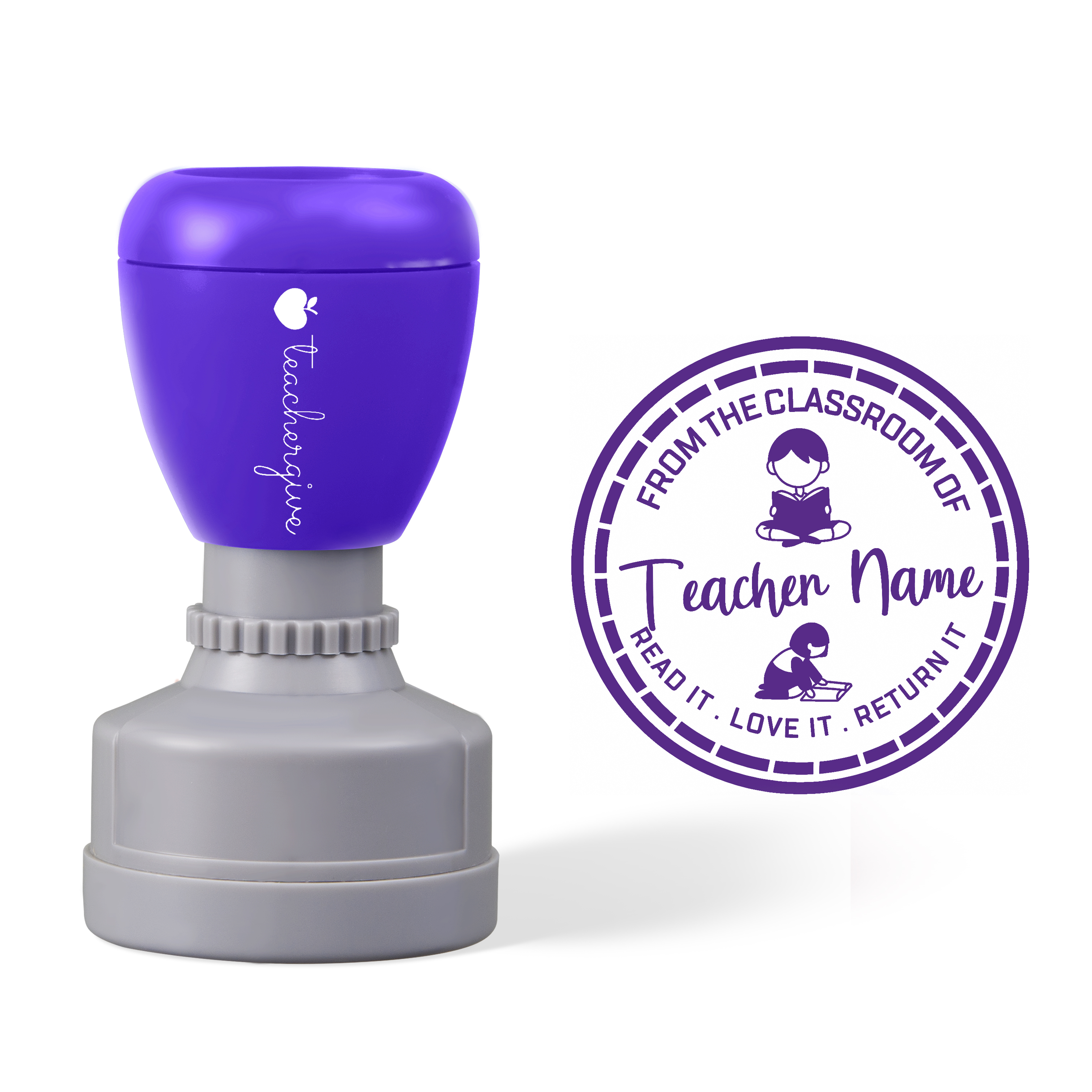 Personalized From The Classroom Reading Stamp