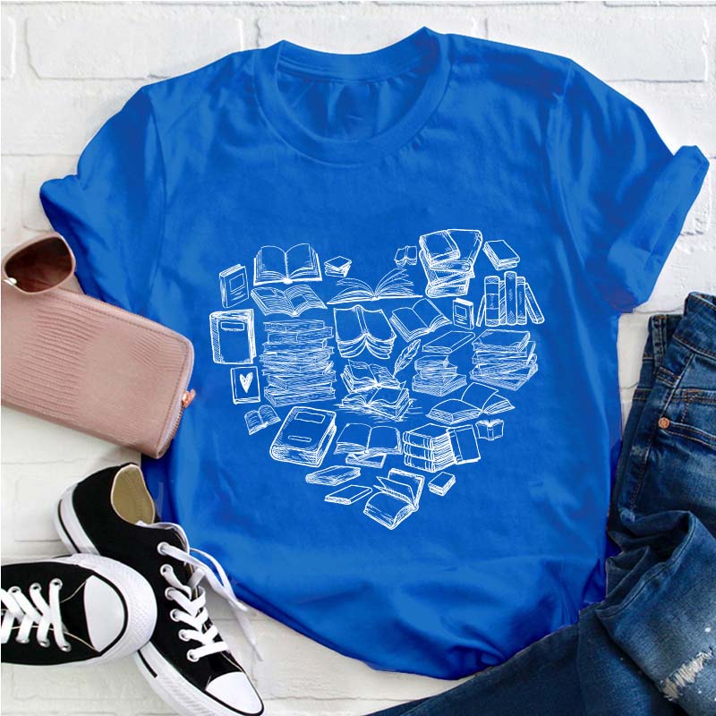 Read Many Books Teacher T-Shirt