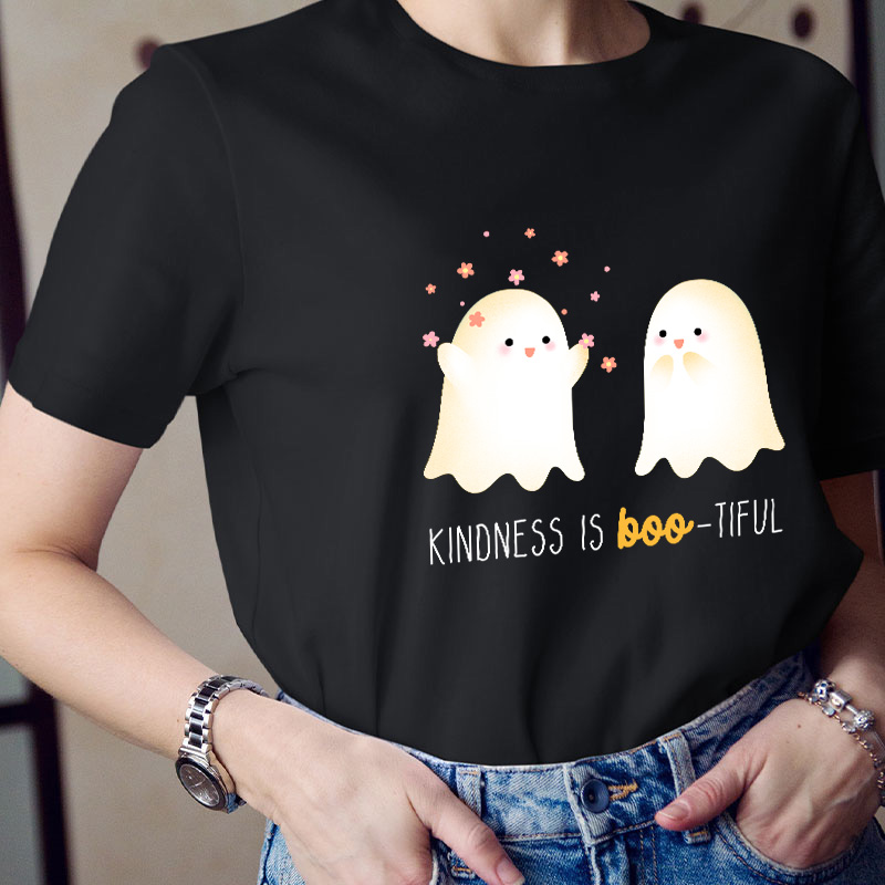 Kindness Is Boo Tiful Teacher T-Shirt