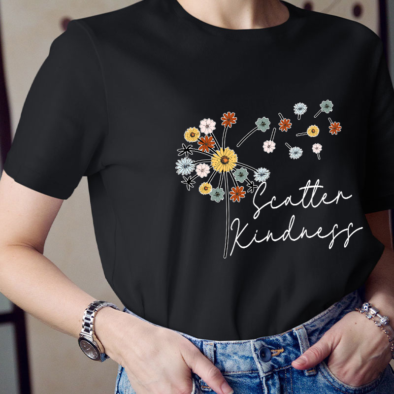 Scatter Kindness Teacher T-Shirt
