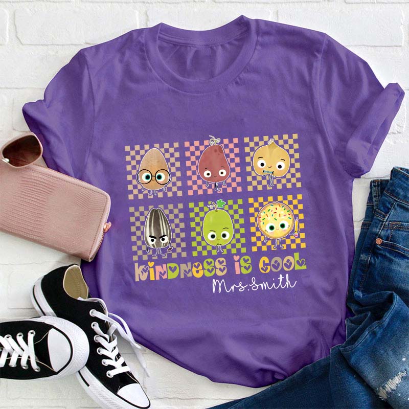 Personalized Kindness Is Cool Teacher T-Shirt