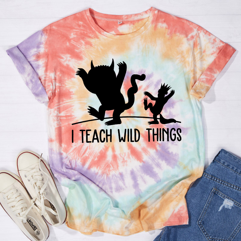 Where The Wild Things Are Teacher Tie-dye T-Shirt