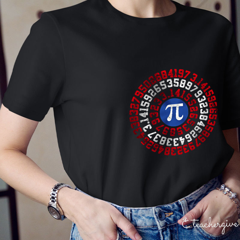 Mathematics Symbol π Teacher T-Shirt