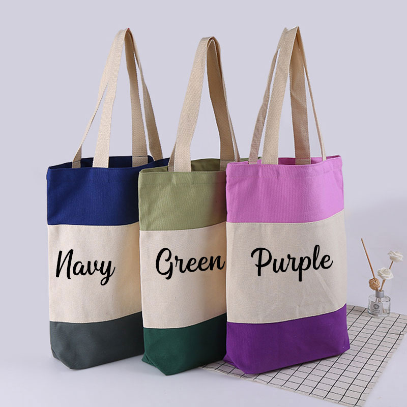 Personalized Pink Rainbow Teacher Tote Bag