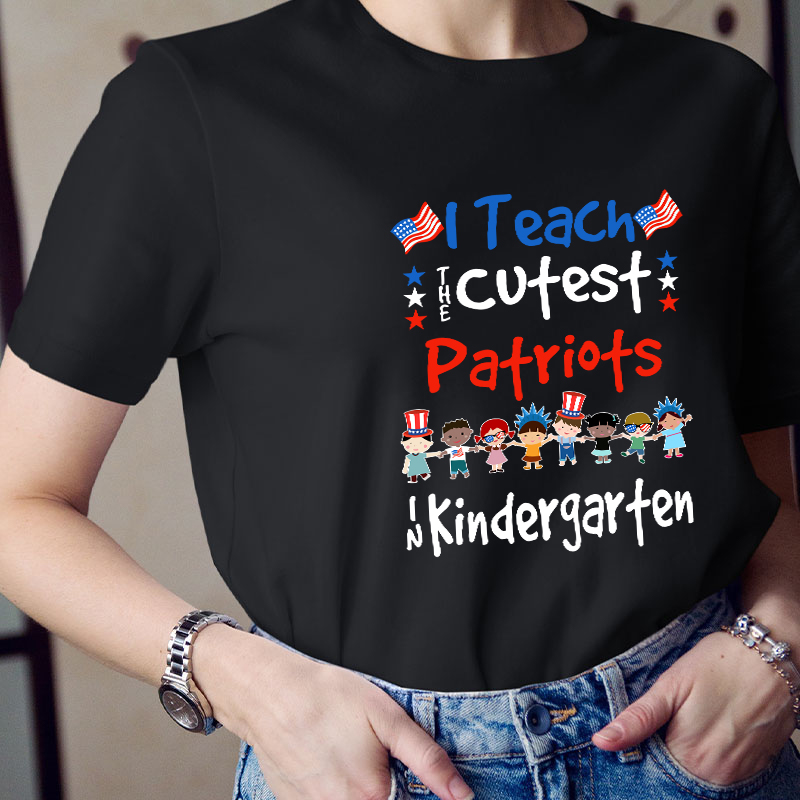 Personalized Grade I Teach The Cutest Patriots Teacher T-Shirt