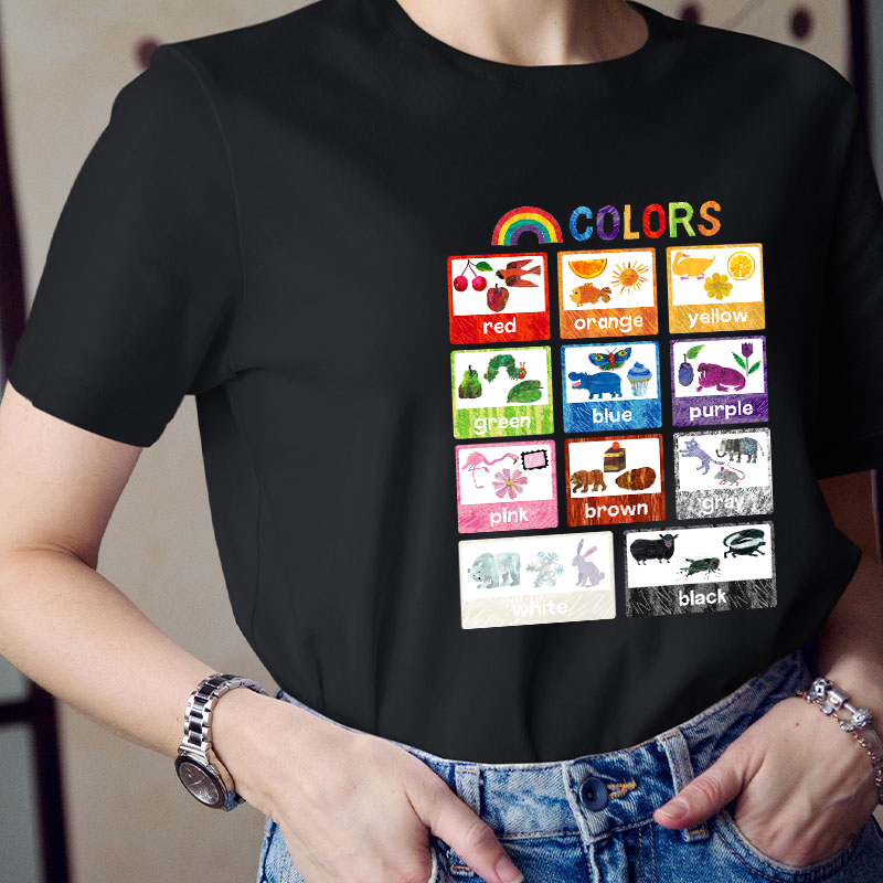 Colourful Colors Teacher T-Shirt
