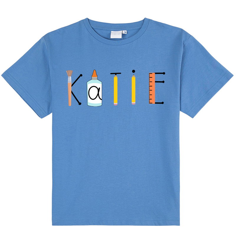 Personalized Study Hard And Make Progress Every Day Kids T-Shirt