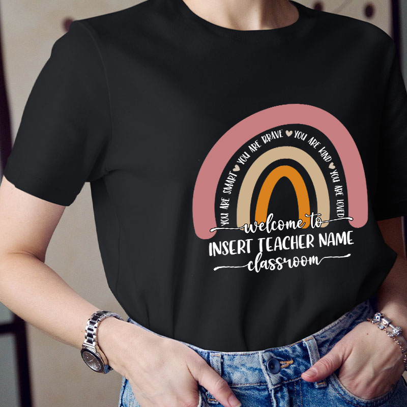 Personalized Welcome To Classroom Teacher T-Shirt