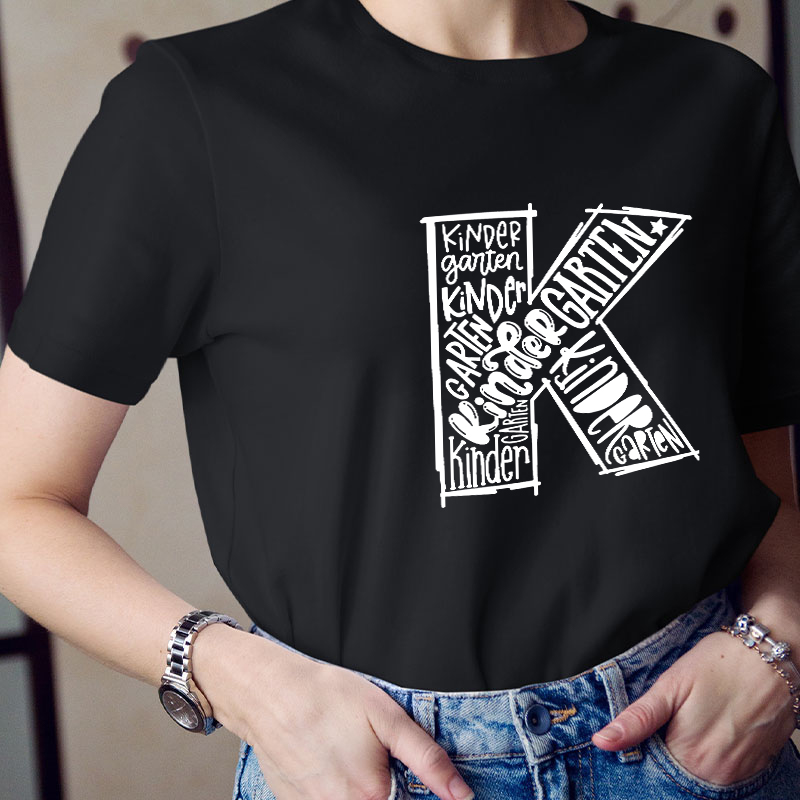 Personalized Grade Kindergarten Teacher T-Shirt