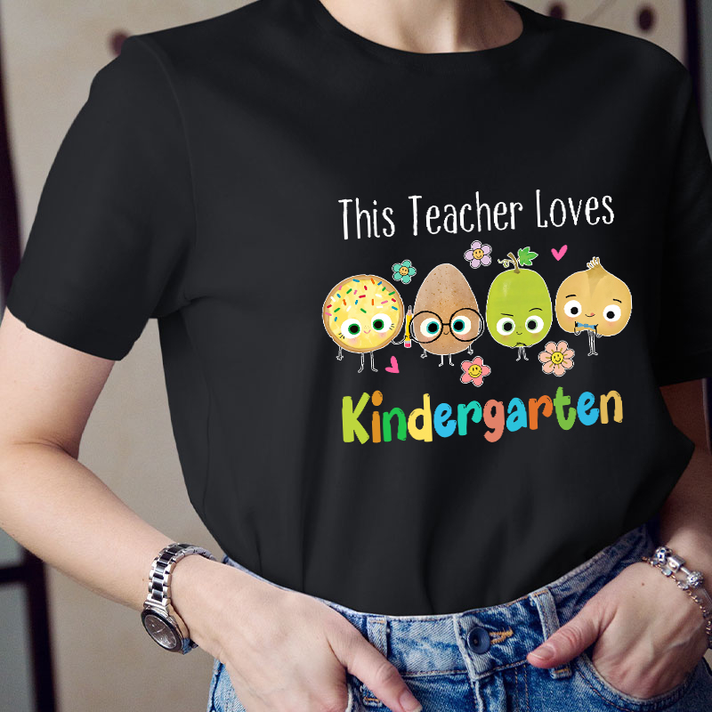 Personalized Grade This Teacher Loves Teacher T-Shirt