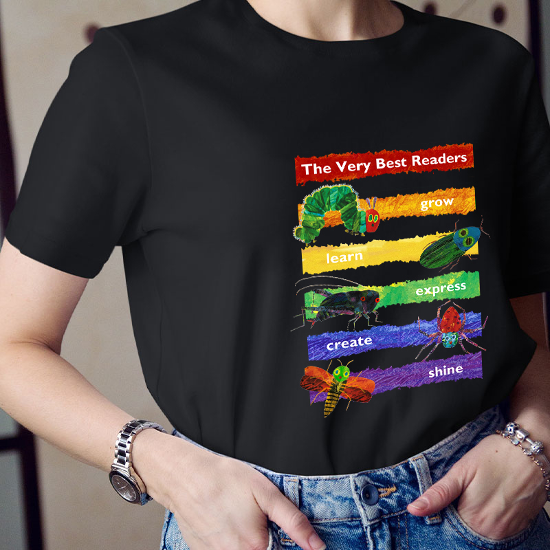 The Very Best Readers The Very Hungry Caterpillar Teacher T-Shirt