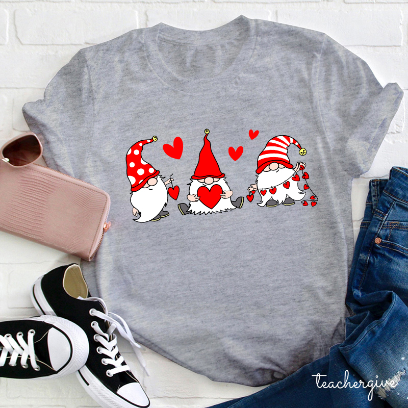 Love Gnomes Teacher T-Shirt