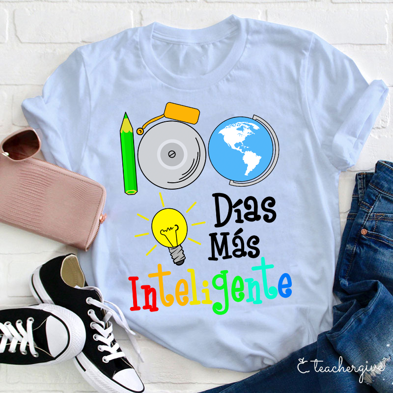 100 Días Más Inteligente Teacher T-Shirt