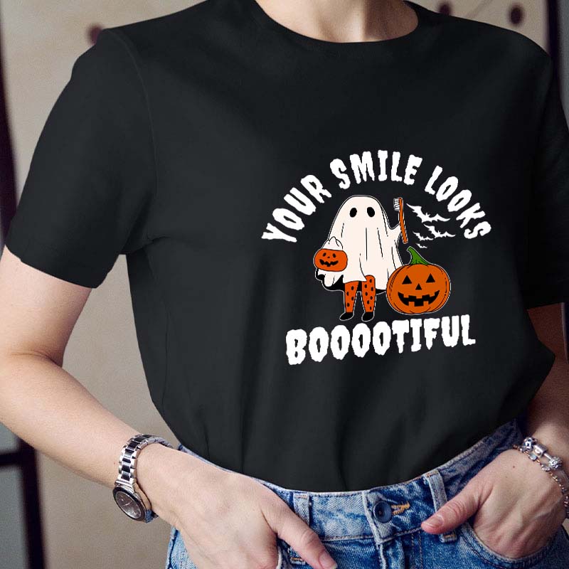 Your Smile Looks Booootiful Teacher T-Shirt