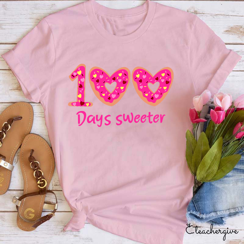 100 Days Sweeter Teacher T-Shirt