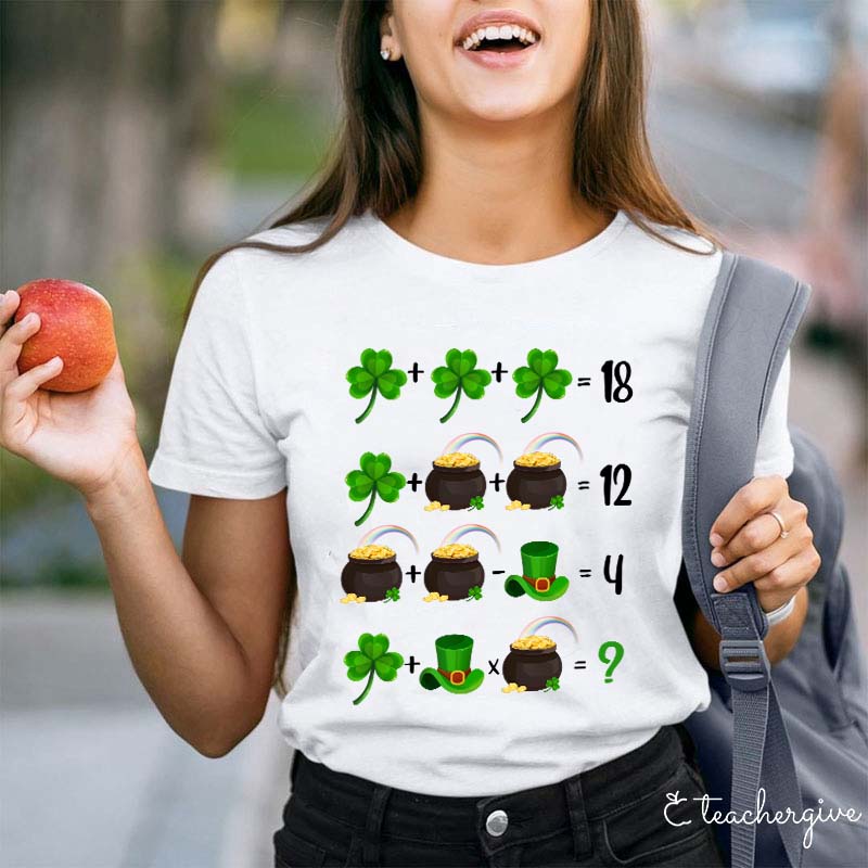Lucky Math Teacher T-Shirt