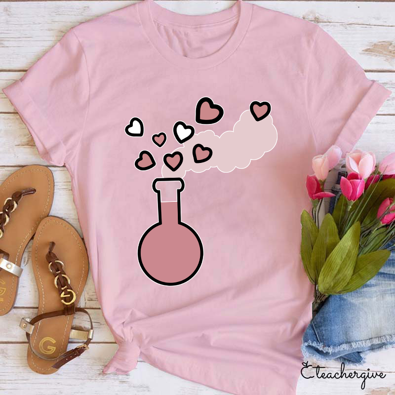 Valentine Vibes Science Teacher T-Shirt