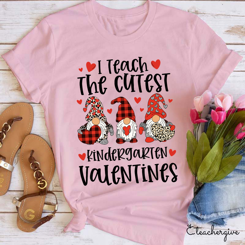 Personalized I Teach The Cutiest Valentines Teacher T-Shirt
