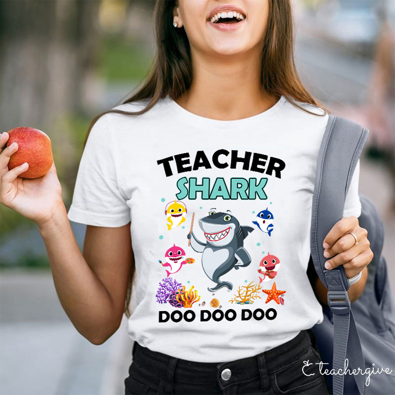Teacher Shark Doo Doo Doo Teacher T-Shirt