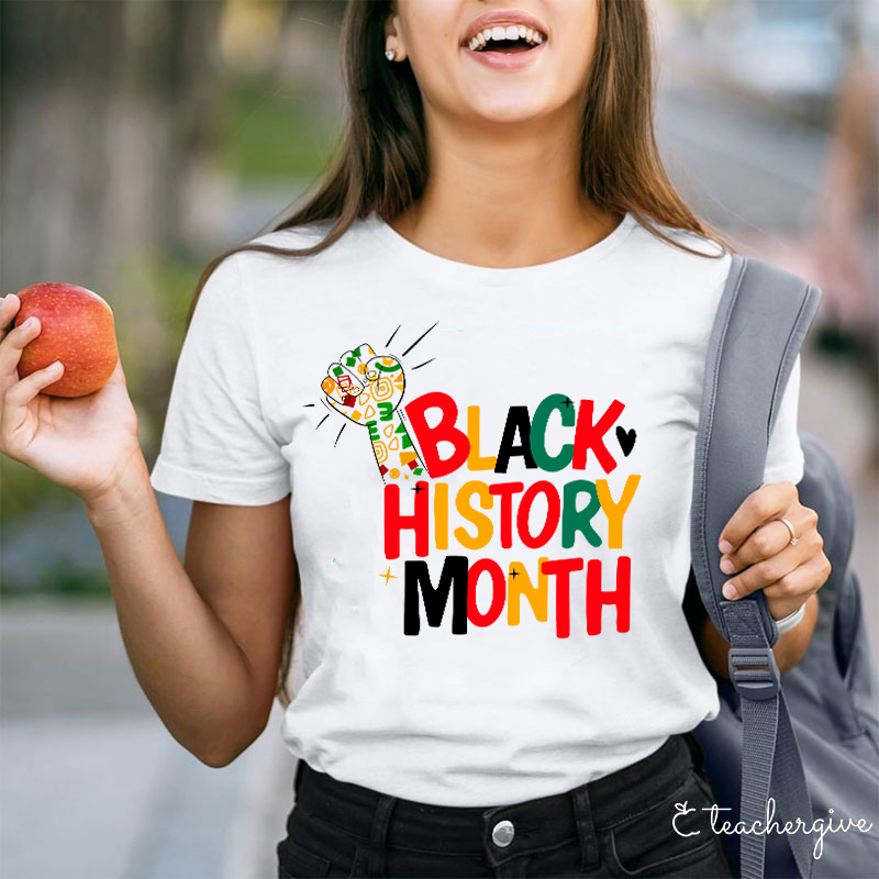 Black History Month Teacher T-Shirt