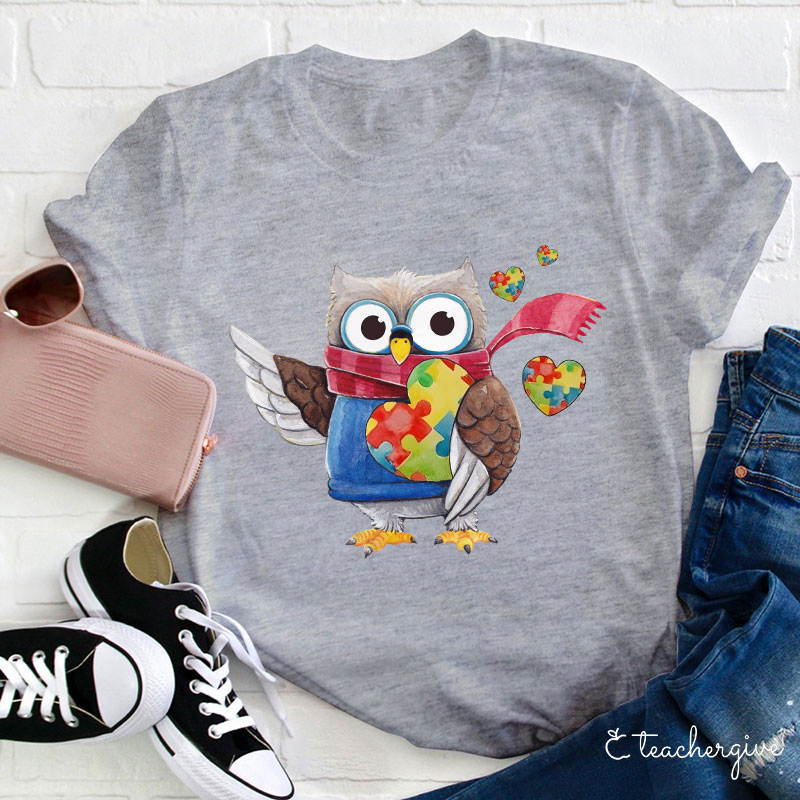 Owl Caring Teacher T-Shirt