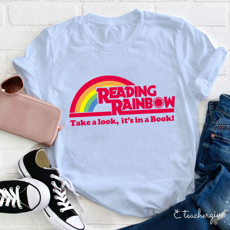 Take A Look It's In A Book Teacher T-Shirt