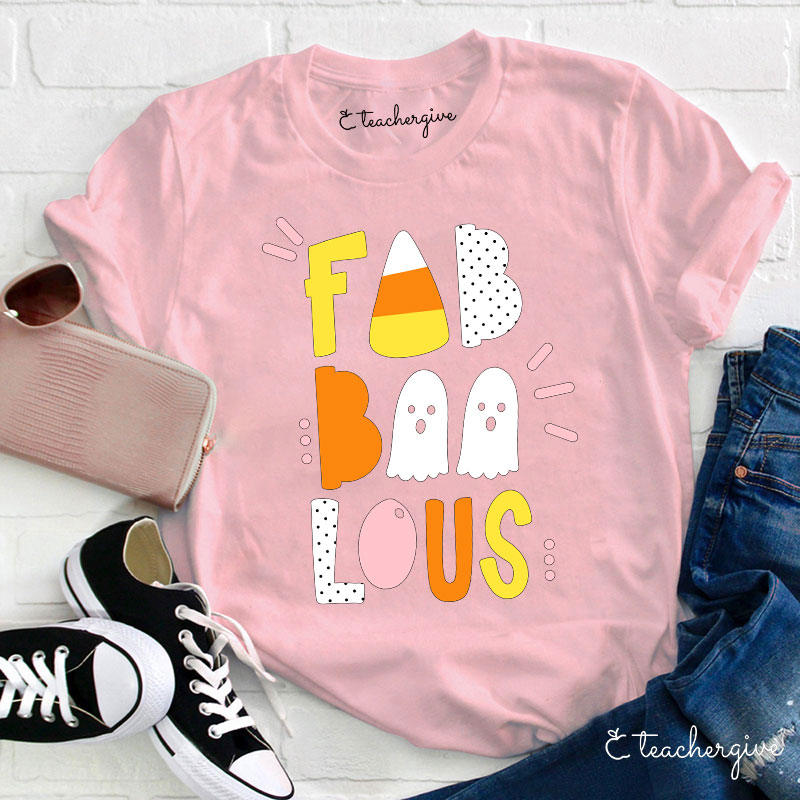 Teachergive Fab Boo Lous Happy Sunny Vibes T-Shirt