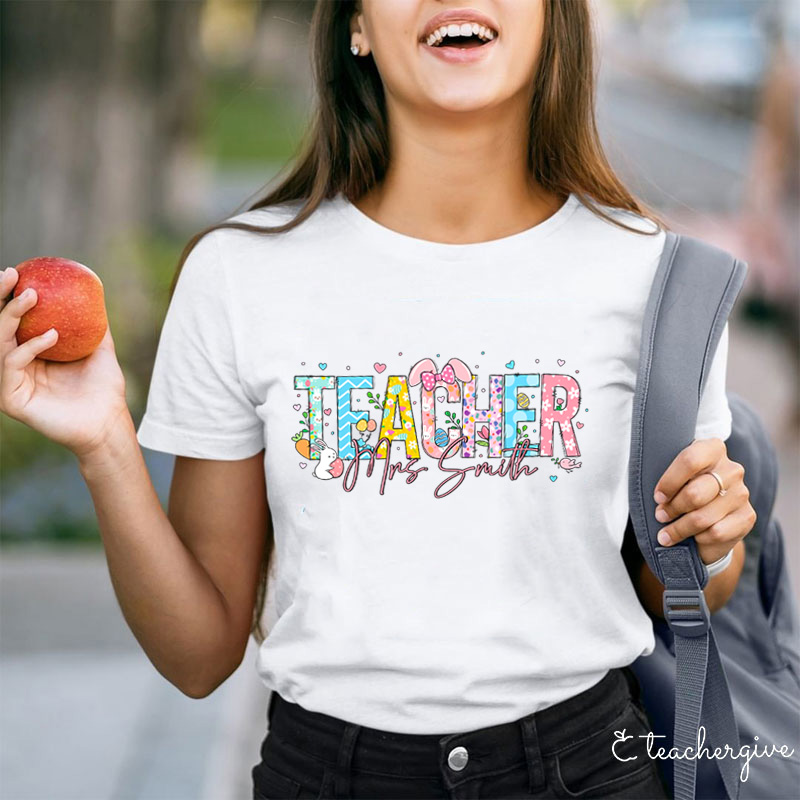Personalized Teacher Name Teacher T-Shirt