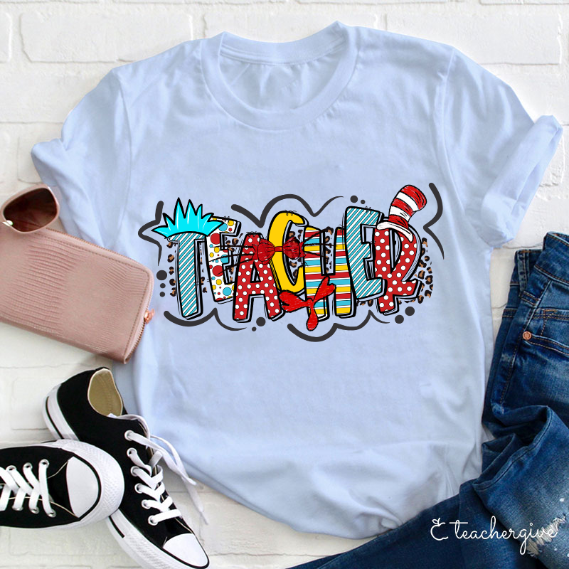 Rich Patterns Teacher Life Teacher T-Shirt