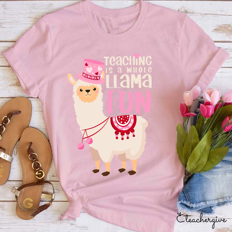 Teaching Is A Whole Llama Fun Teacher T-Shirt