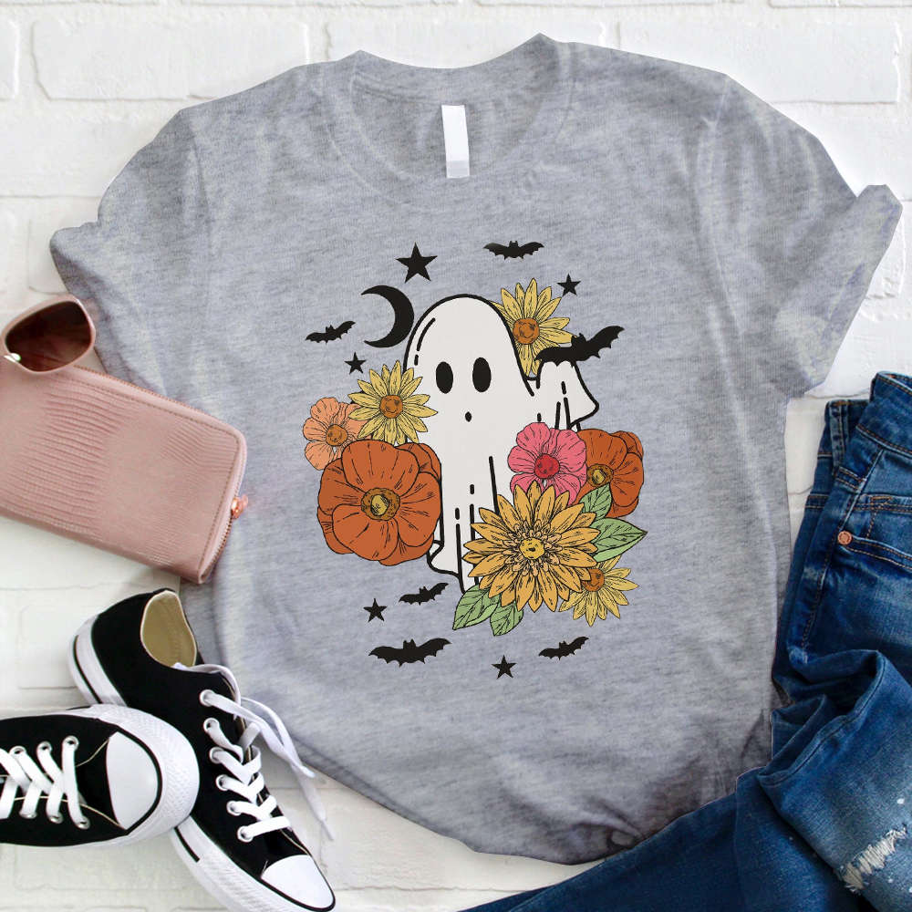 Japanese-style Halloween Ghost T-Shirt