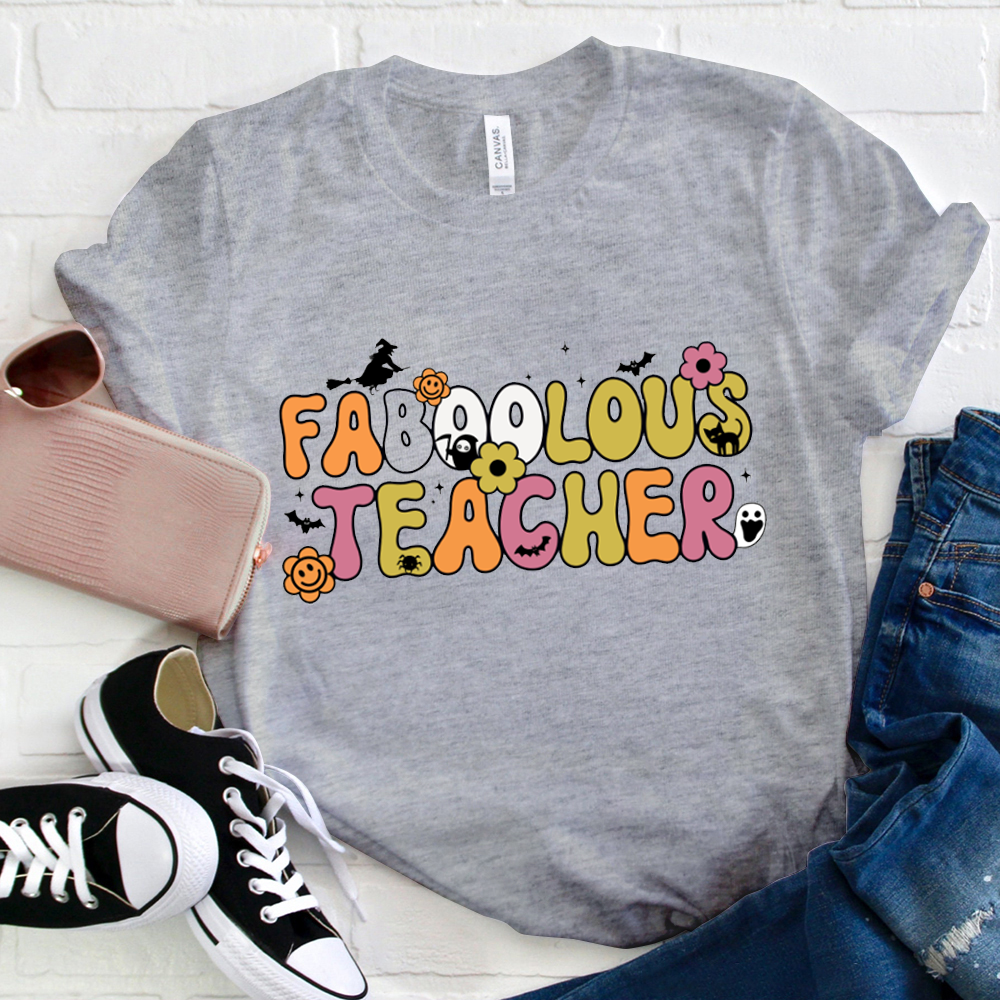 Faboolous Teacher Halloween Witch T-Shirt