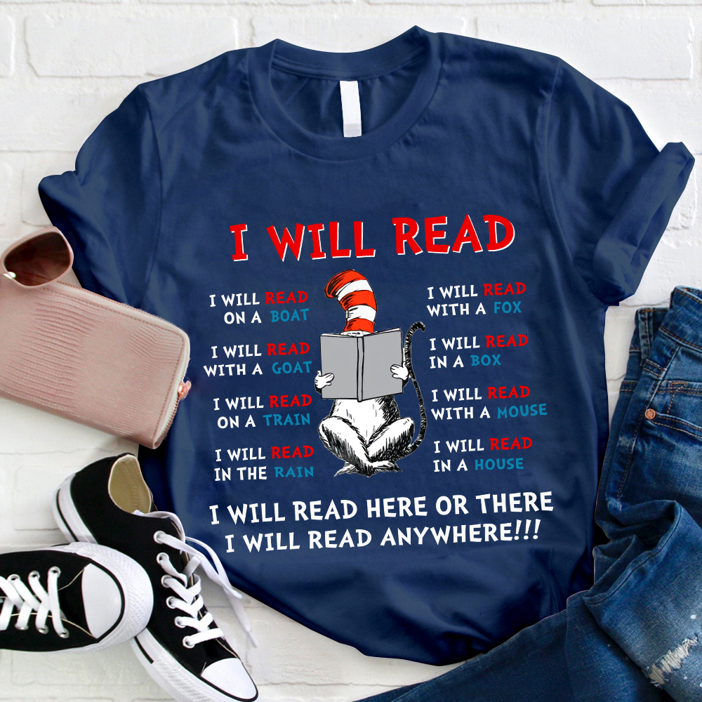 I Will Read Anywhere T-Shirt