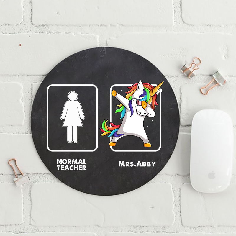 LatestPersonalized Normal Teacher & Me Round Mouse Pad for Sale-Teachersgram