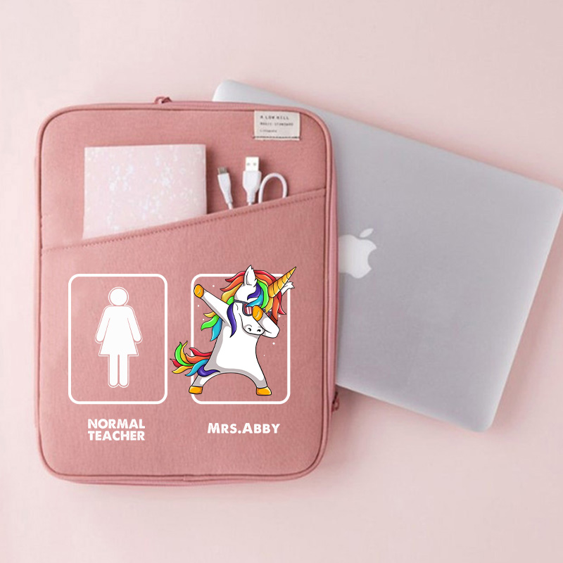 Personalized Normal Teacher & Me 13" MacBook Case