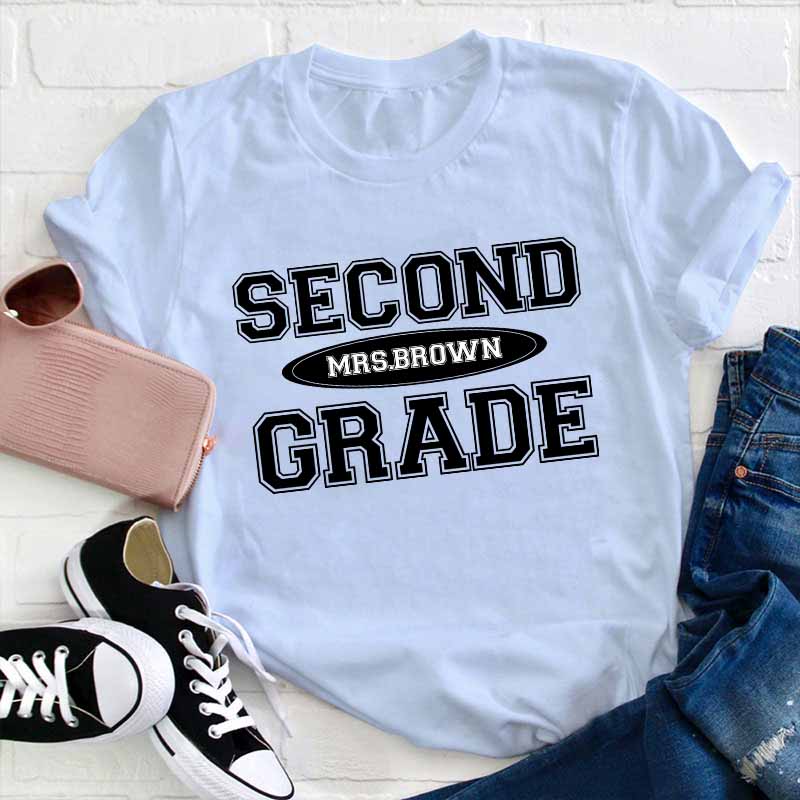 Personalized Simple Style Teacher T-Shirt