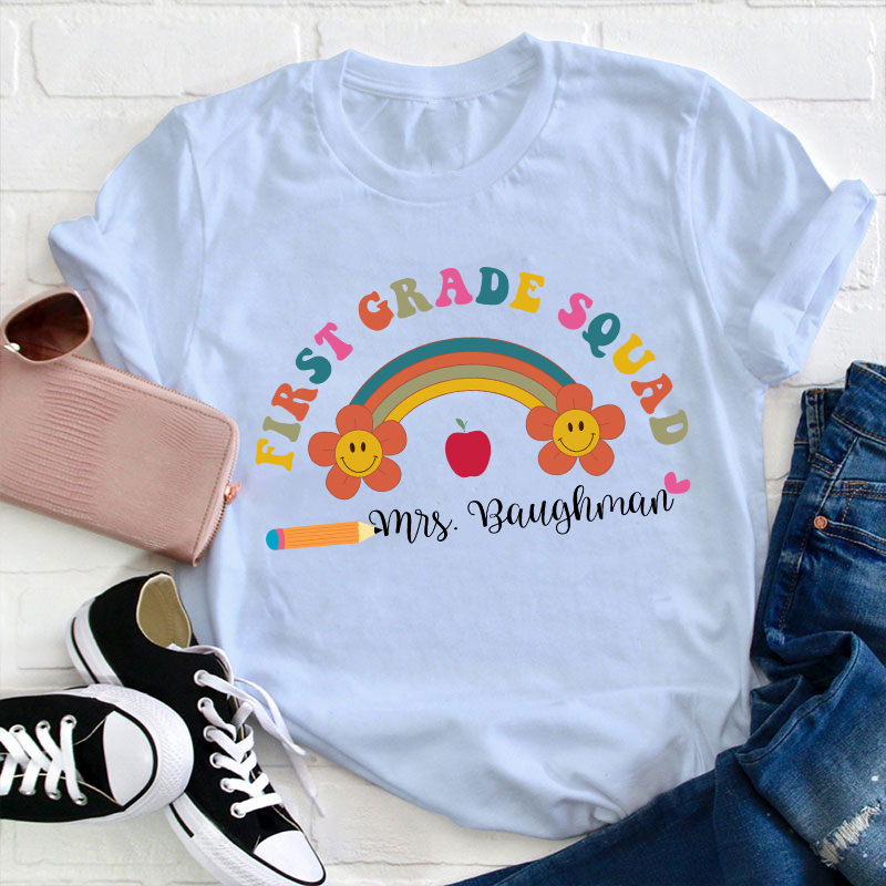 Personalized First Grade Squad T-Shirt