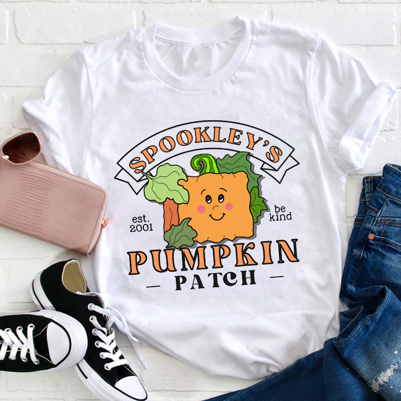 LatestSpookley's Pumpkin Teacher T-Shirt for Sale-Teachersgram