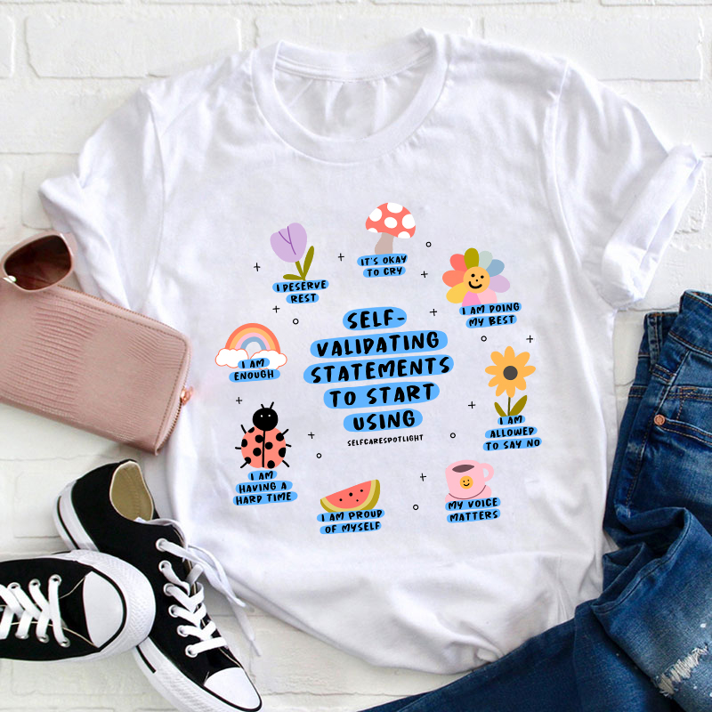 Selfcare Spotlight Teacher T-Shirt