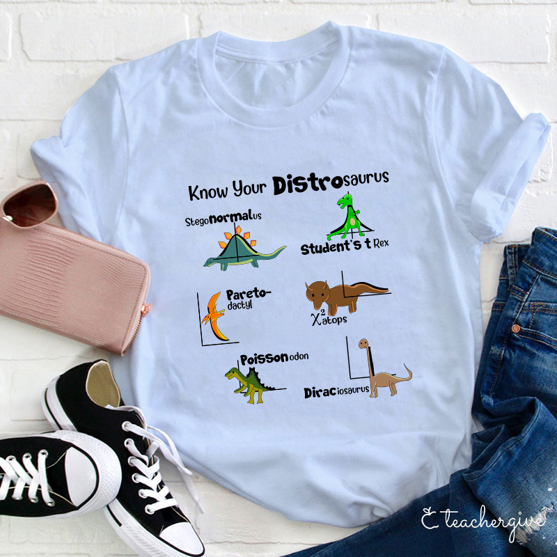 Know Your Distrosaurus Teacher T-Shirt
