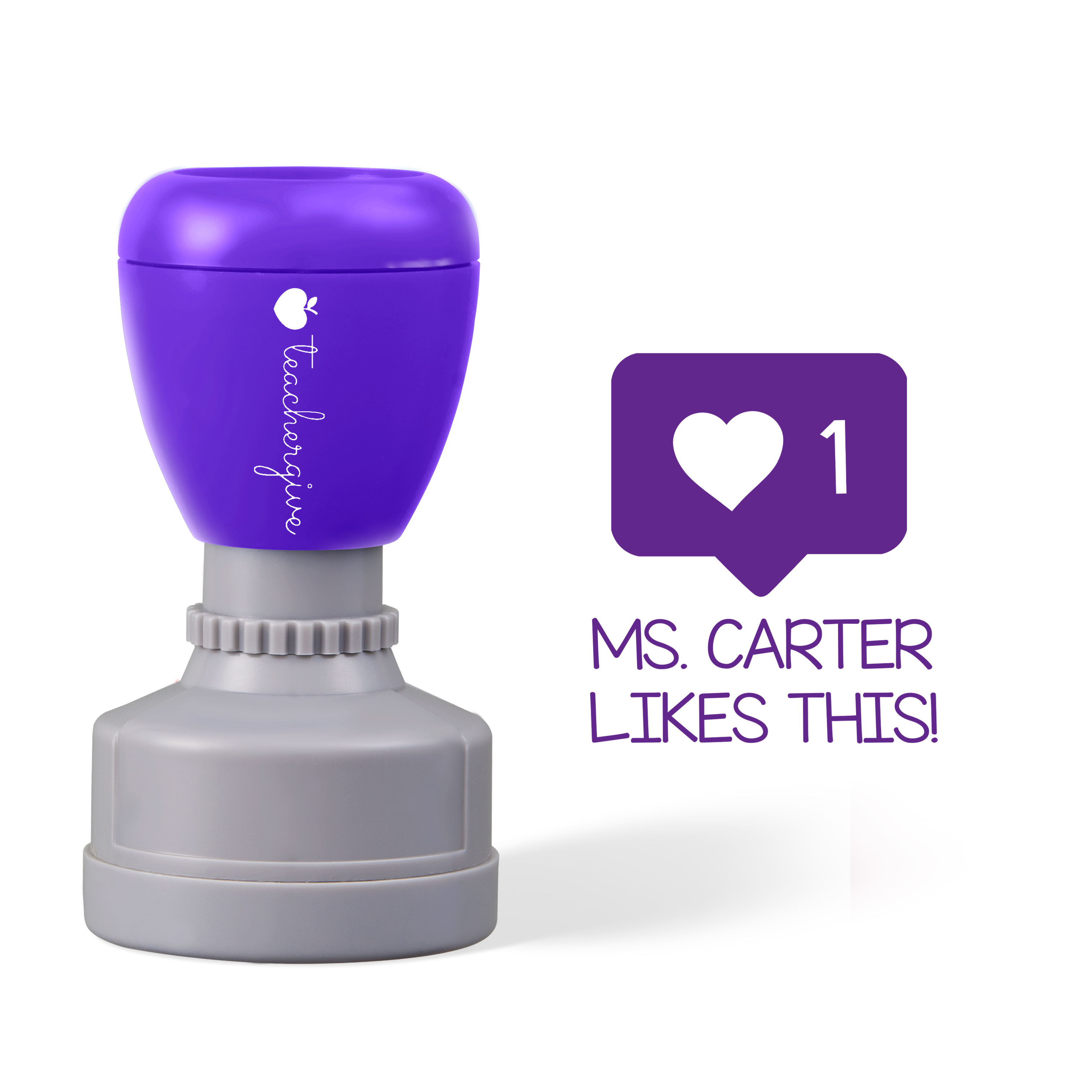 Personalized I Like It Teacher Stamp