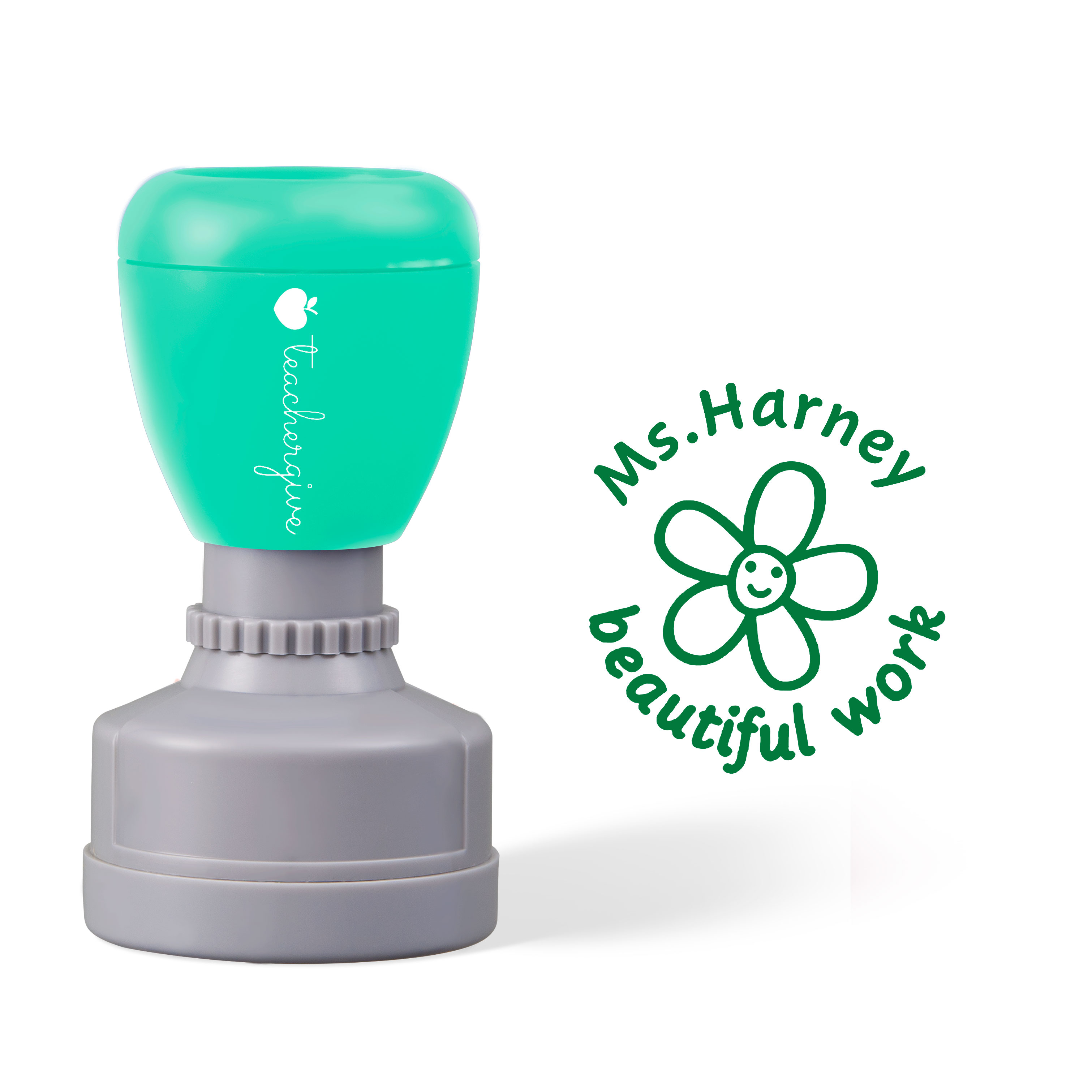 Personalized Beautiful Work Stamp