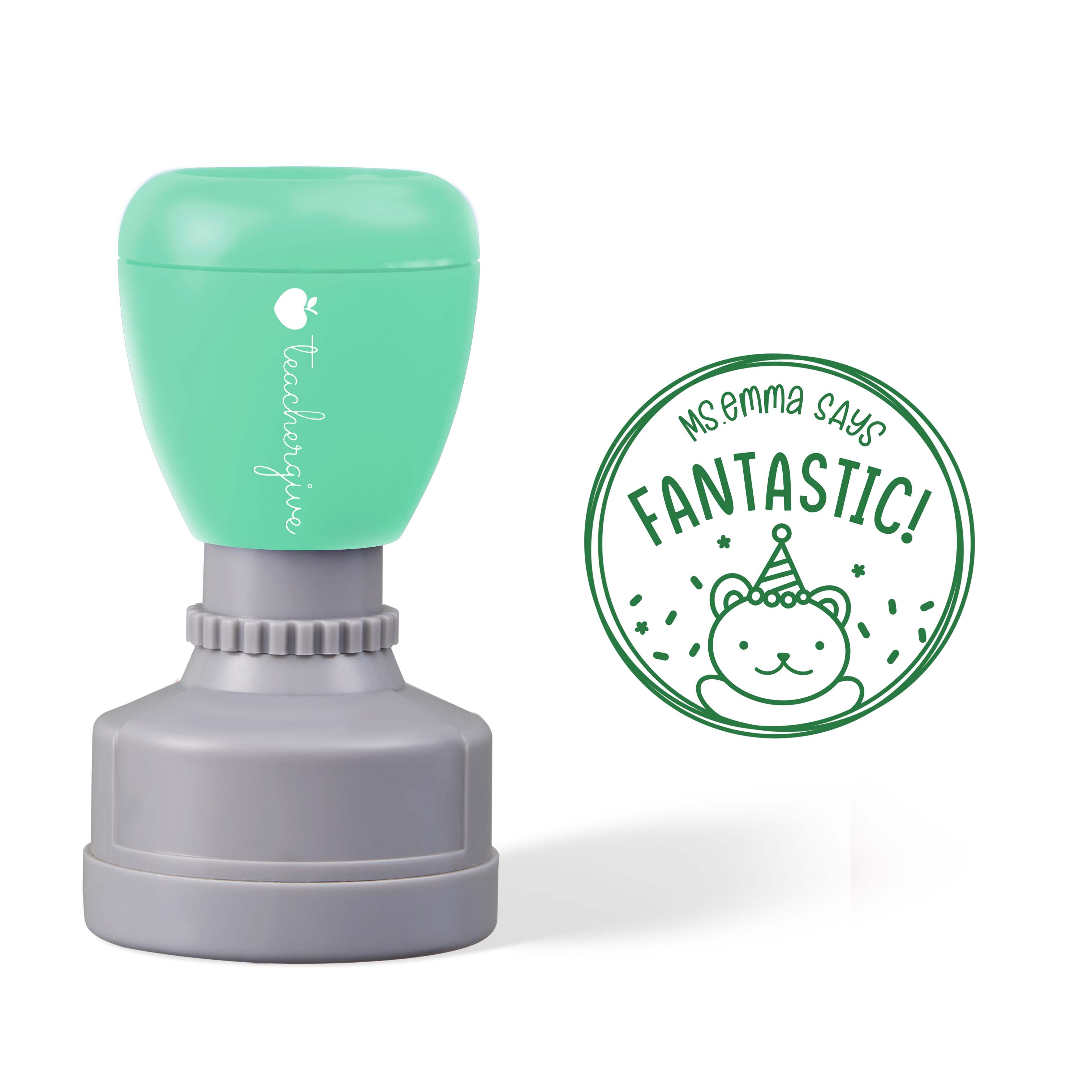 Personalized Teacher Says Fantastic Stamp