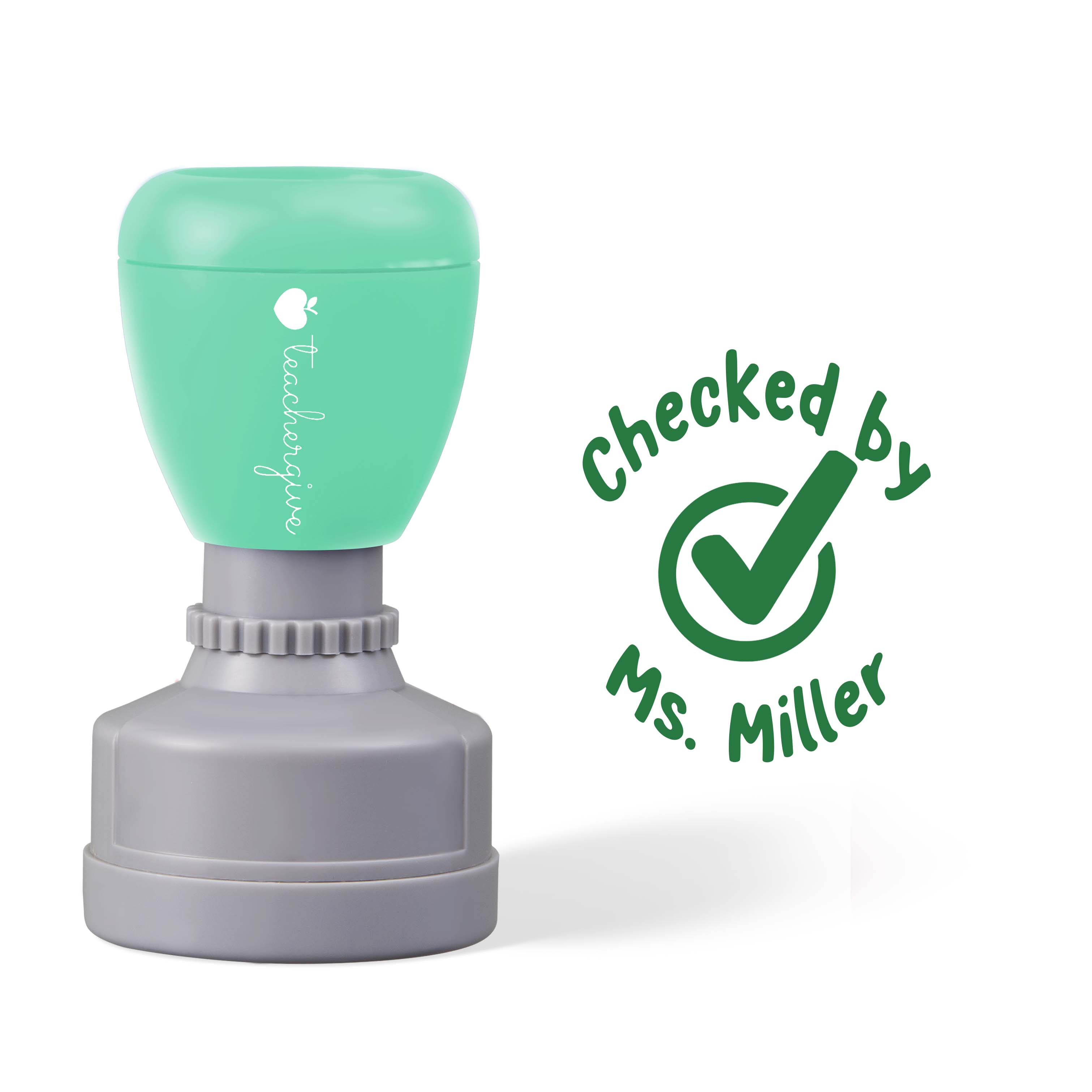 Personalized Checked By Teacher Stamp