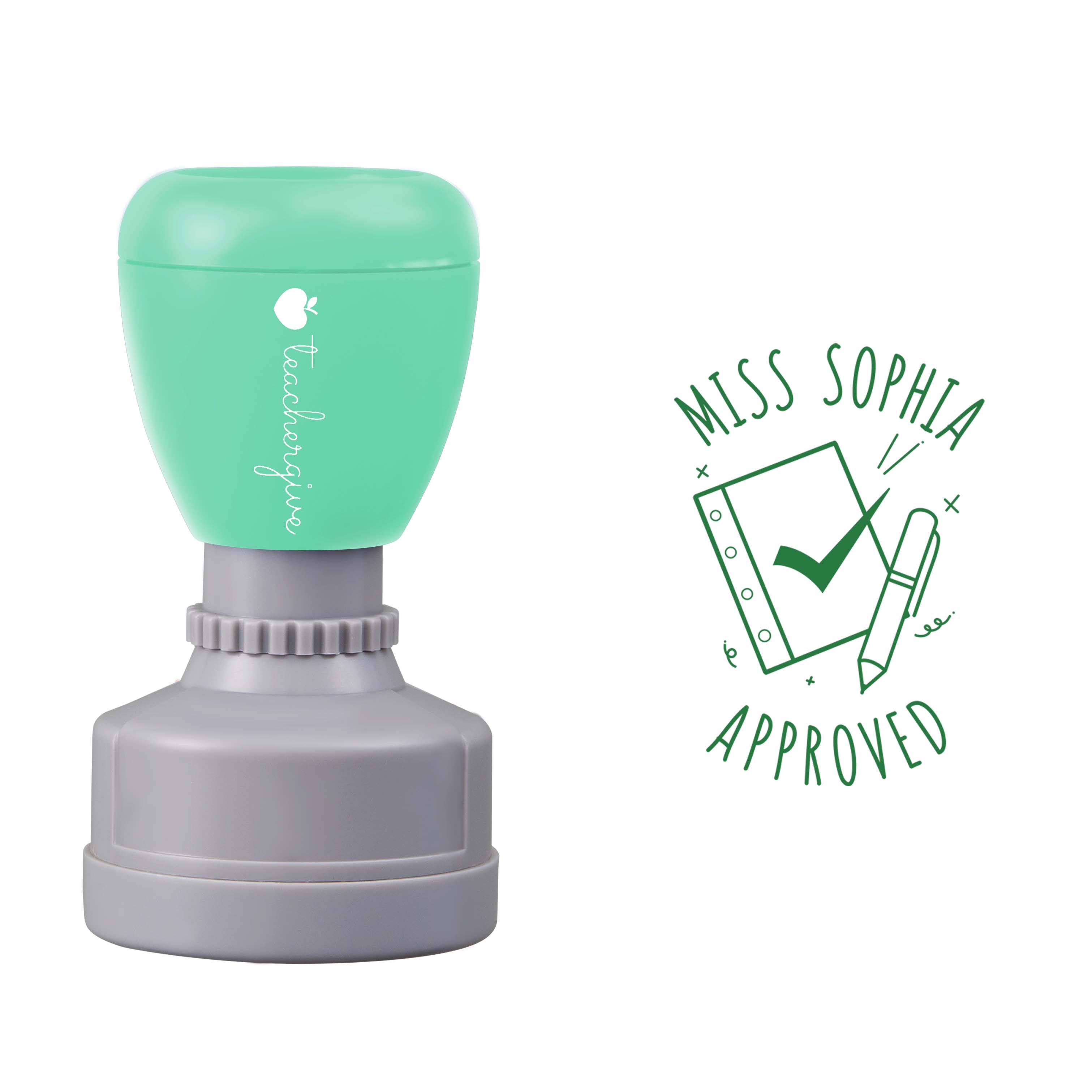 Personalized Approved Teacher Stamp