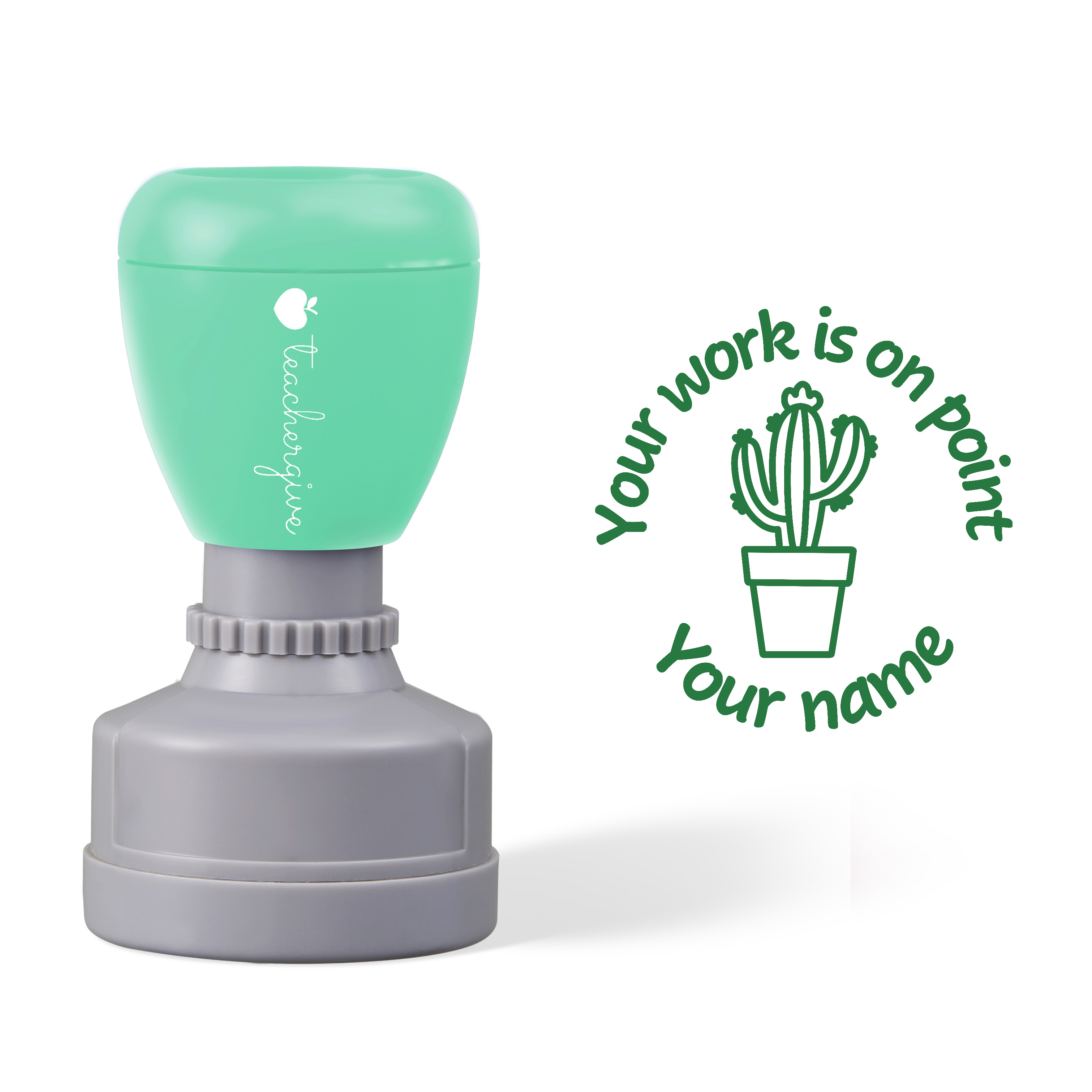 Personalized Cactus On Point Stamp Sale-Teachersgram